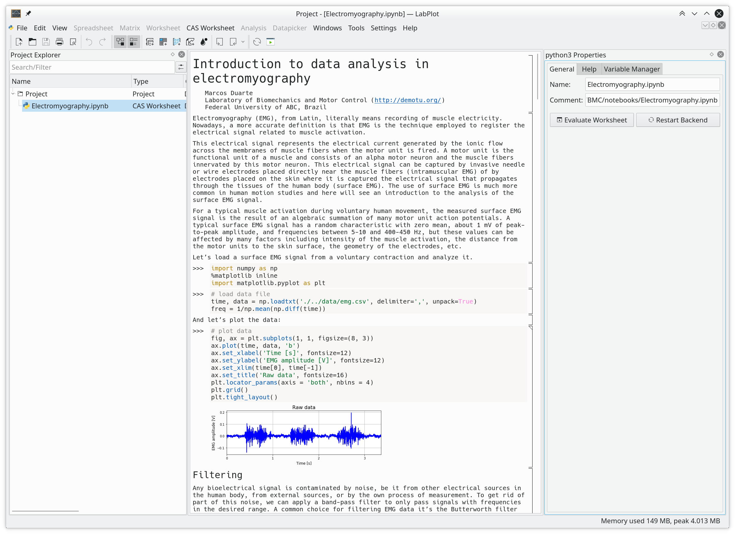 Jupyter Python Notebook