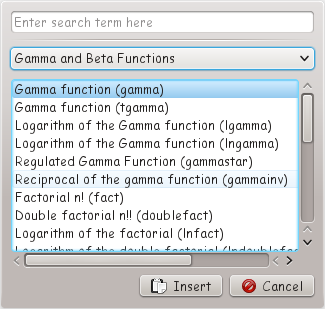 functions dialog