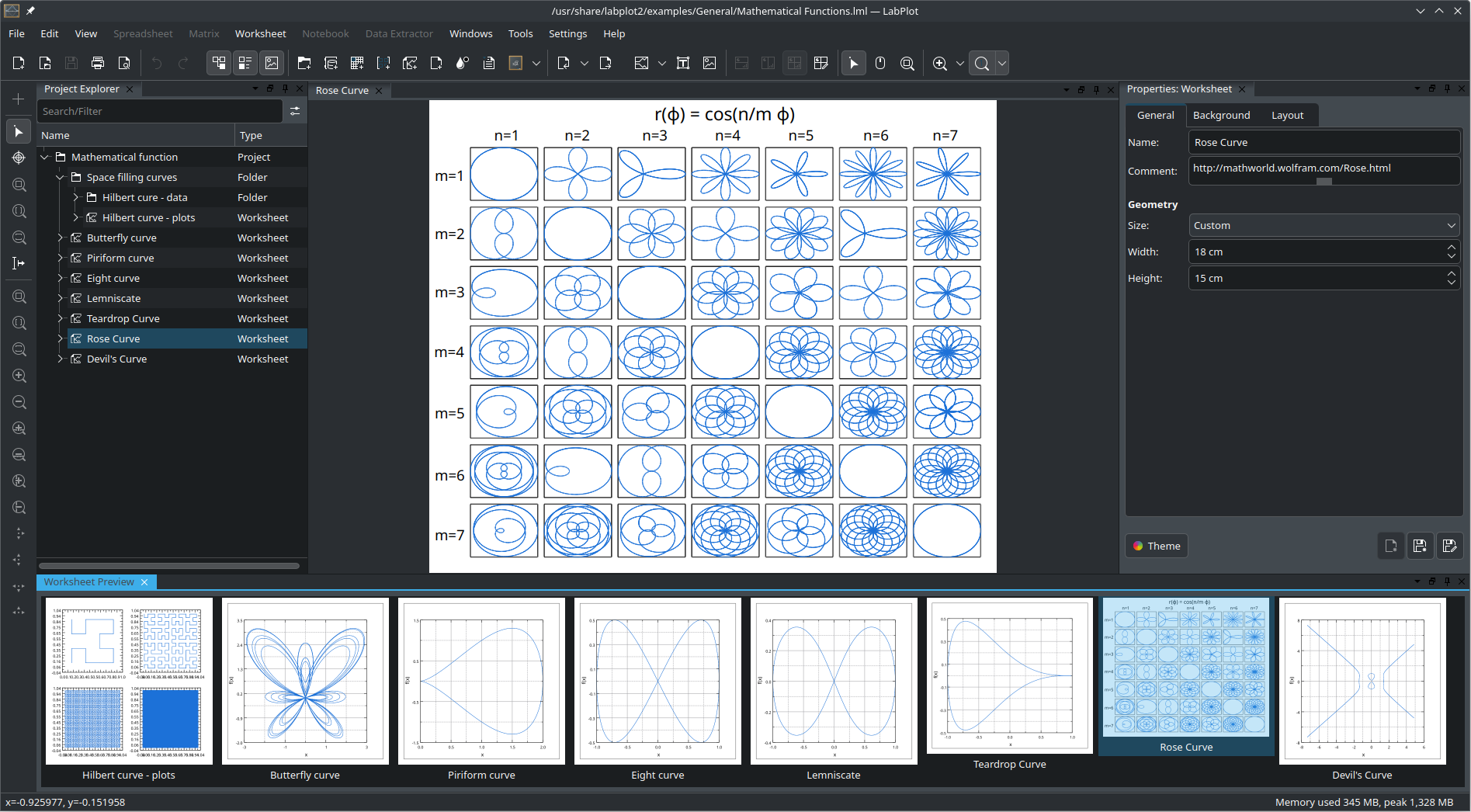 Worksheet Preview Panel