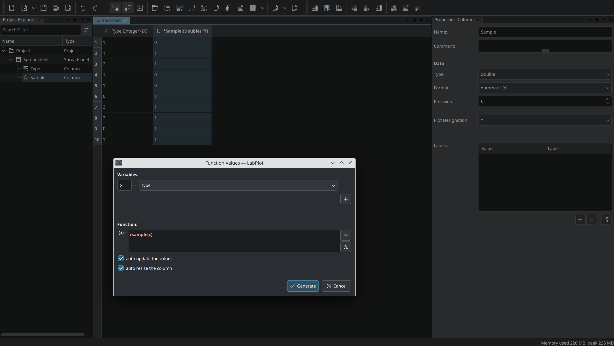 Random Sampling Function